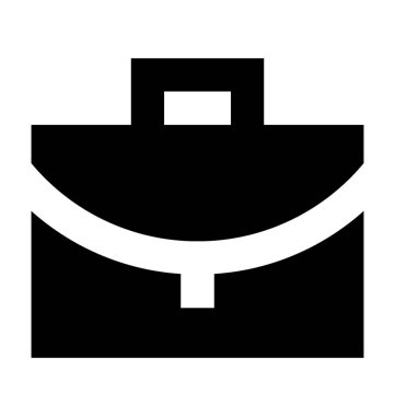 Portföy çanta düz vektör simgesi 