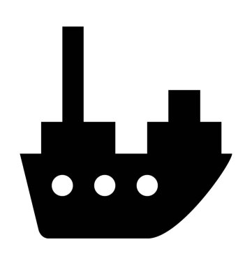 Nakliye düz vektör simgesi 