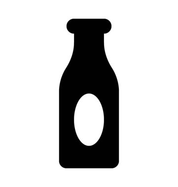 Votka şişe düz vektör simgesi 