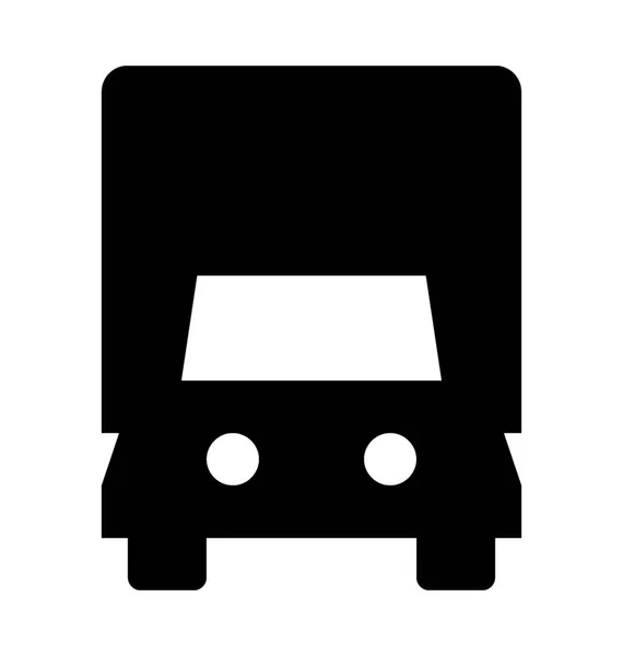 Cargo Truck Flat Vector Icon — Stock Vector