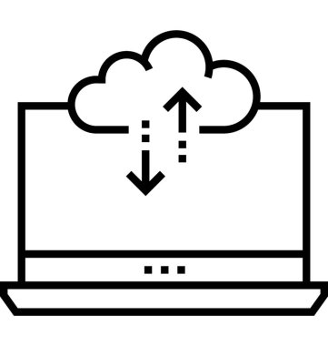 Finansman Platform satırı vektör simgesi