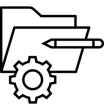 Ürün geliştirme satırı vektör simgesi
