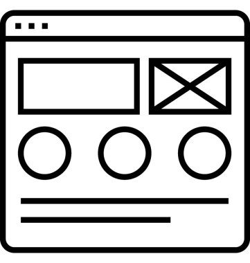 Tel çerçeve satırı vektör simgesi 