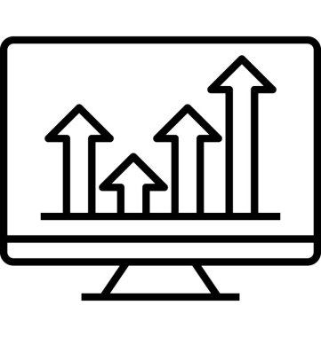 Analytics satırı vektör simgesi 
