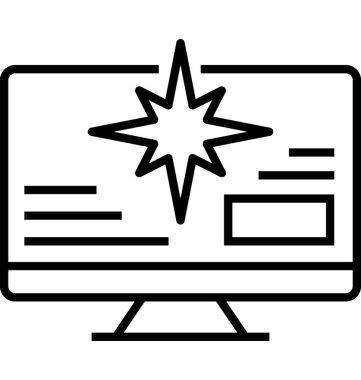 Web gezinti satırı vektör simgesi