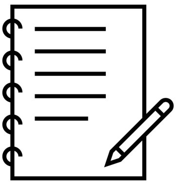 Satırı vektör simgesi yazma kopyalama 