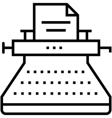 Satırı vektör simgesi yazma kopyalama