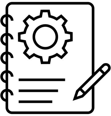 İçerik geliştirme satırı vektör simgesi 