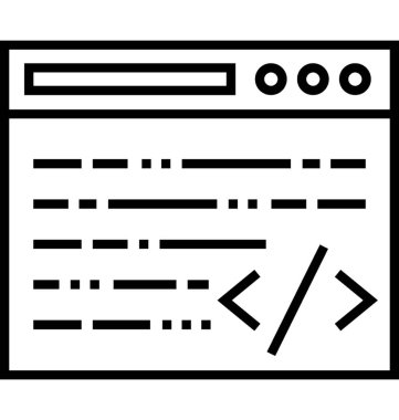 Özel çizgi vektör simge kodlama 