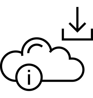 Bilgi satırı vektör simgesi indir
