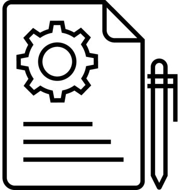 İçerik Yönetim satırı vektör simgesi