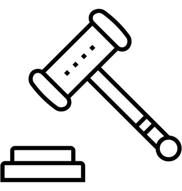 Hukuki destek hattı vektör simgesi