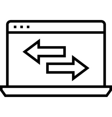 Web sitesi optimizasyonu satırı vektör simgesi