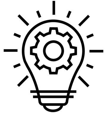 Nesil fikir satırı vektör simgesi