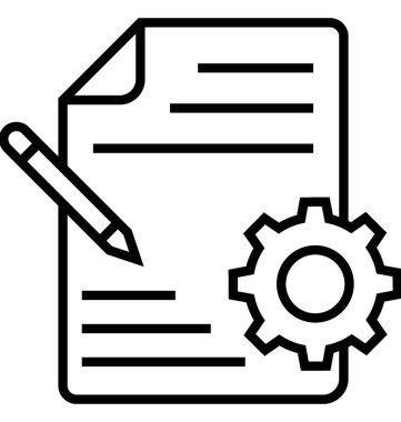 Blog yönetimi satırı vektör simgesi