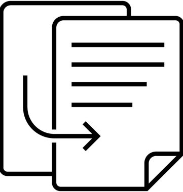 Yinelenen satırı vektör simgesi 