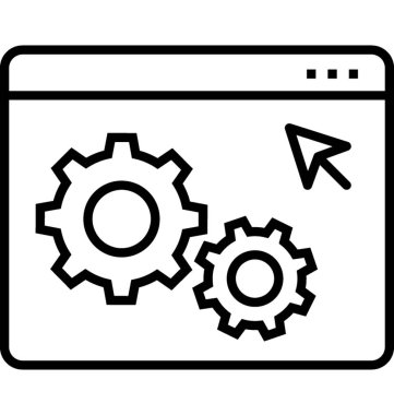 PPC optimizasyon satırı vektör simgesi