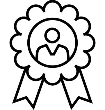 İtibar satırı vektör simgesi