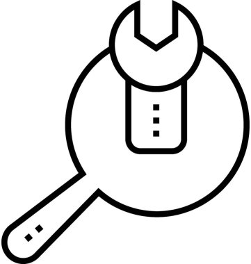 Arama motoru optimizasyon çizgisi vektör simgesi