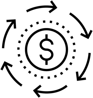 Affiliate pazarlama satırı vektör simgesi