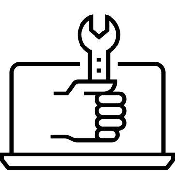 Sayfa yeniden yapılandırma satırı vektör simgesi