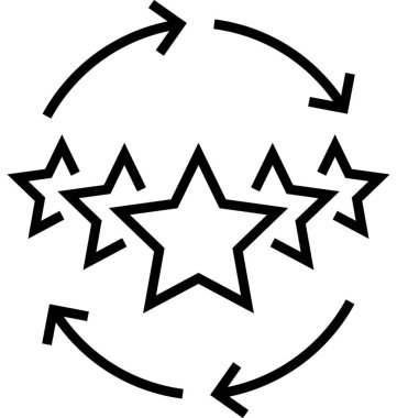 Müşteri deneyimi satırı vektör simgesi