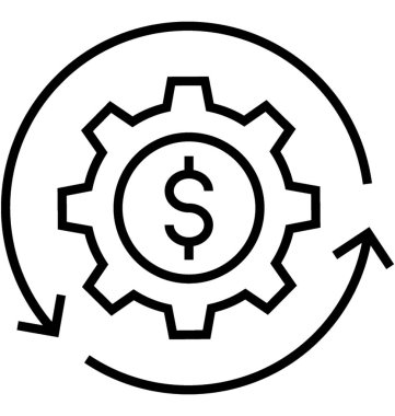 Dönüşüm oranı optimizasyonu satırı vektör simgesi