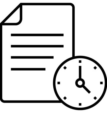 Uyarı mektubu satırı vektör simgesi