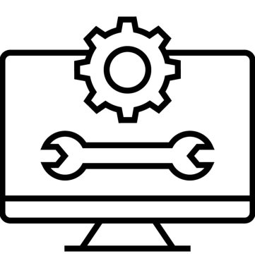 Sistem Kurulum satırı vektör simgesi