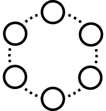 paylaşımcı satır vektörü simgesi