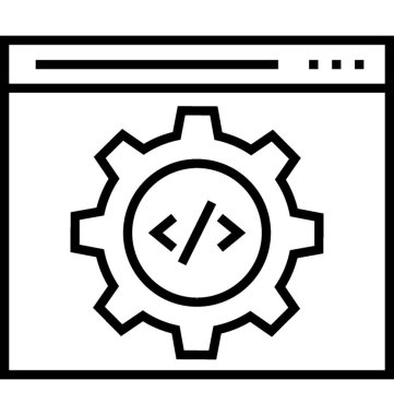 Kodu en iyi duruma getirme satırı vektör simgesi