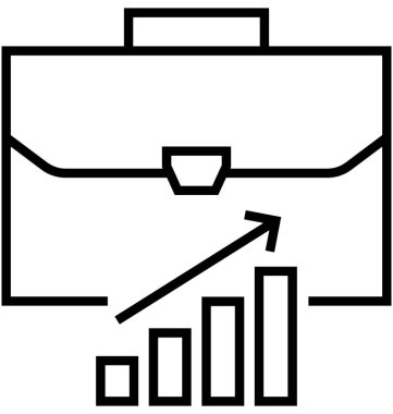 Kariyer satırı vektör simgesi