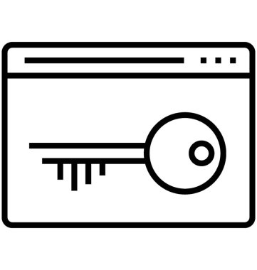 Anahtar kelime araştırma satırı vektör simgesi