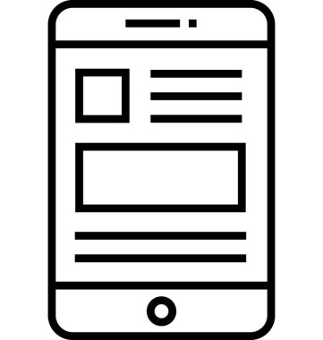 Adaptif arabirimi satırı vektör simgesi
