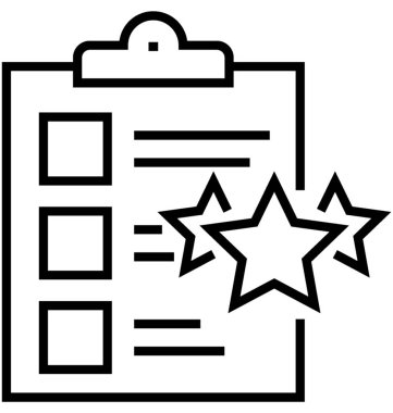 Proje özellikleri satırı vektör simgesi