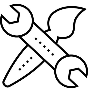 Ürün geliştirme satırı vektör simgesi