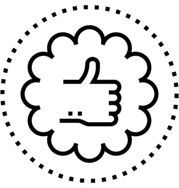 Garanti kalite satırı vektör simgesi