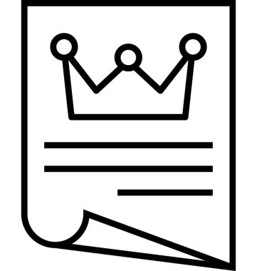 Yüksek kaliteli içerik satırı vektör simgesi