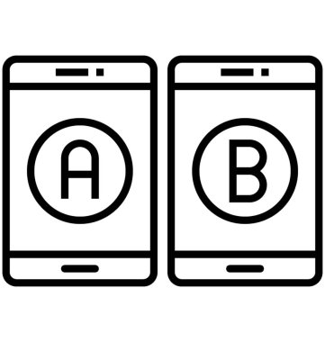 Satırı vektör simgesi test B