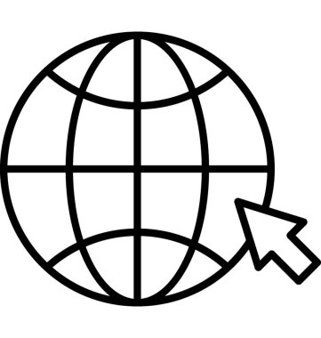 Web satırı vektör simgesi