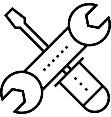 Teknik Servis hattı vektör simgesi