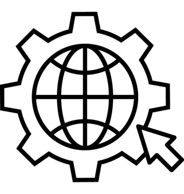 Web geliştirme satırı vektör simgesi