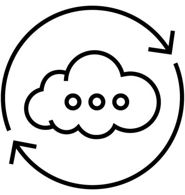 Sistem güncelleştirmesi satırı vektör simgesi