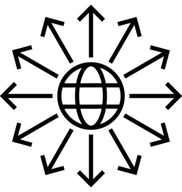 genel ağ çizgisi vektör simgesi