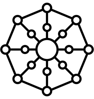 genel ağ çizgisi vektör simgesi