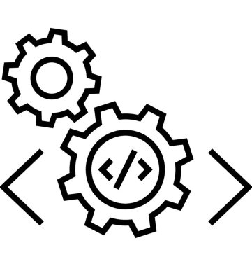 Kaliteli kodlama satırı vektör simgesi