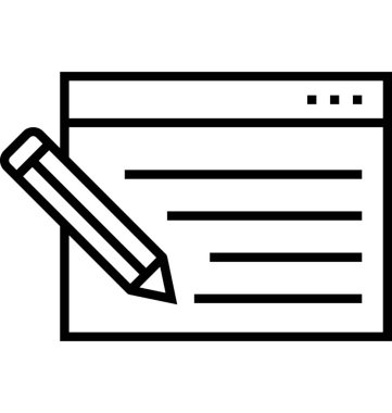 Çizgi vektör simge Düzenle