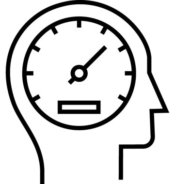 Performans satırı vektör simgesi