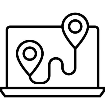 Web gezinti satırı vektör simgesi