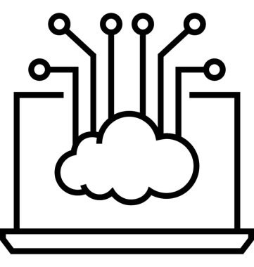 Bilgisayar API arabirimi satırı vektör simgesi